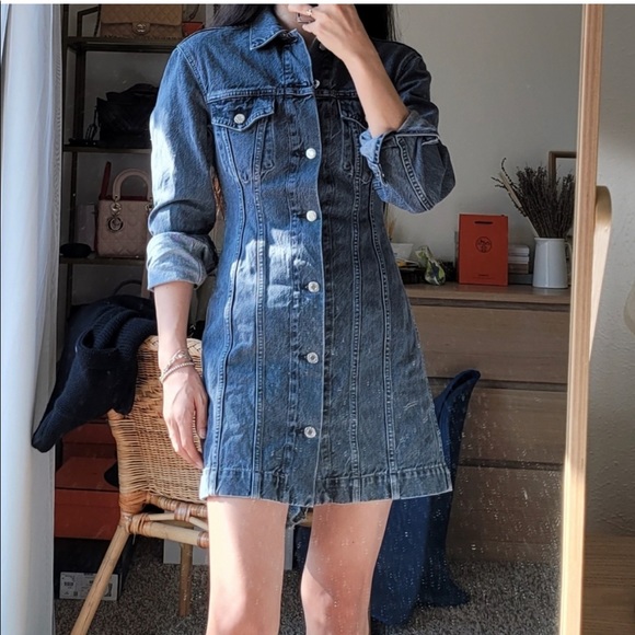 Helmut Lang FEMME TRUCKER DRESS. XS - Picture 2 of 5